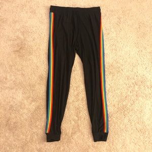 Black & Rainbow joggers